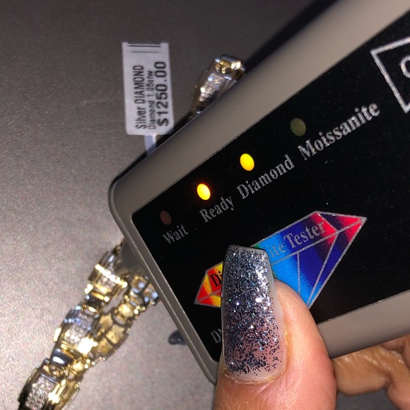 Wow! Beautiful men real diamond bracelet not c not fake huge sale best gift 1ctw - Picture 4 of 6